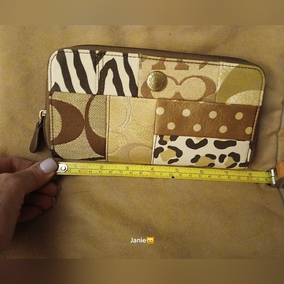 Coach RARE Vintage Khaki Patchwork Wallet NWT - Picture 12 of 13